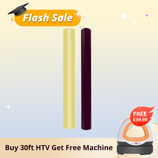 [Best Deal] Buy 2 Rolls 30ft HTV Vinyl Get Free Mini Machine （Random Color）