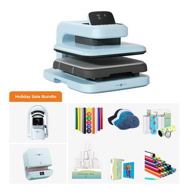 [All-in-One Bundle] HTVRONT Auto Heat Press 2 + HTVRONT Tumbler Heat Press + HTVRONT A300 Hat Heat Press + Accessories Bundle