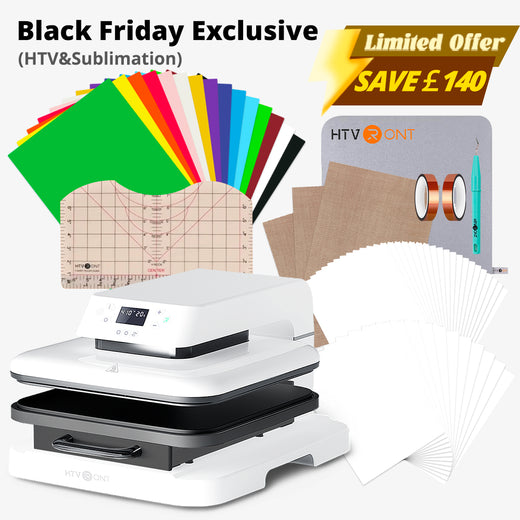 [TShirt Essential Kit] Auto Heat Press Machine 15" x 15" 110V + T Shi