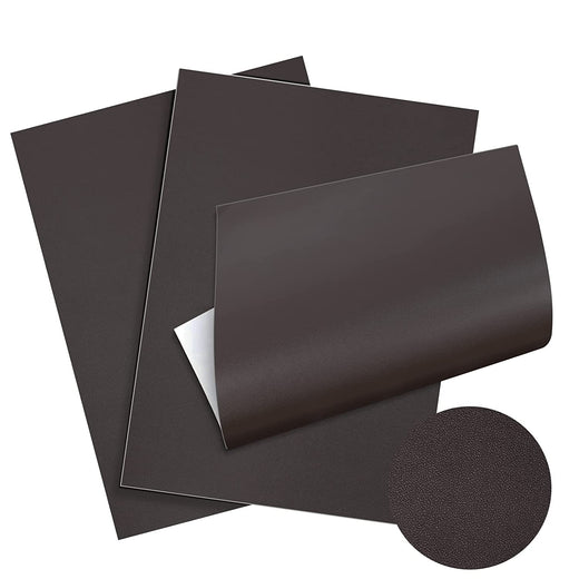 Leather Repair Patch Bundle - 8"x11" Self Adhesive Leather Tape 3 Pack Brown