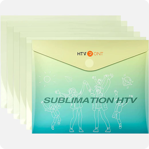 Clear Sublimation HTV Light Fabric 12" x 10" 5 Pack