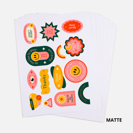 Sublimation Waterproof Sticker Paper Matte - 20 Pcs