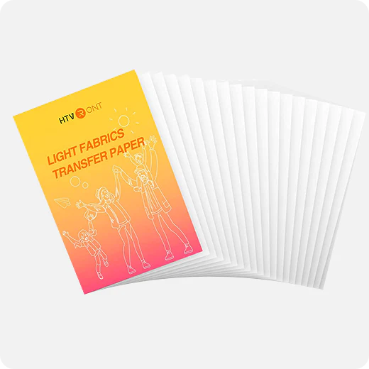 Light Heat Transfer Paper - 8.5" X 11" 20 Pack