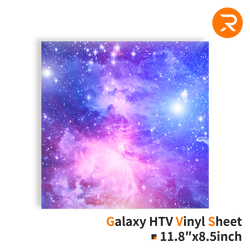 Galaxy Heat Transfer Vinyl Sheet Purple Blue