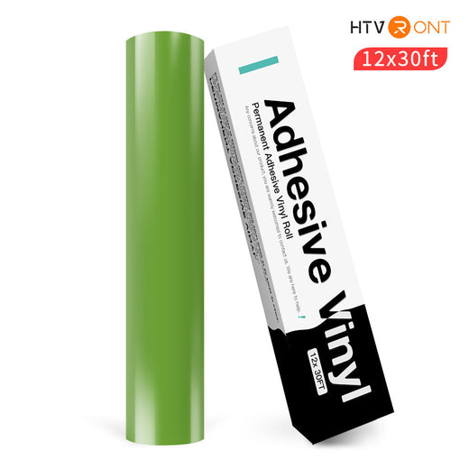 Permanent Adhesive Vinyl Roll - 12"x30 Ft Apple Green