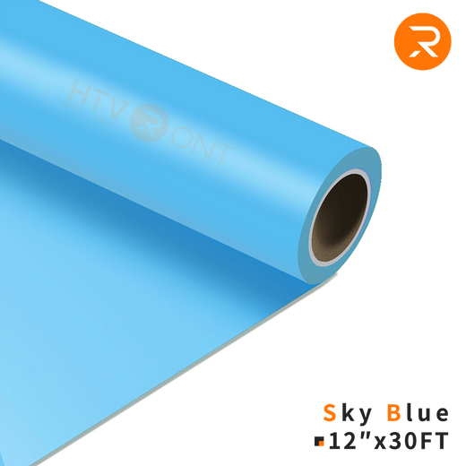 Heat Transfer Vinyl Roll - 12"x30 Ft Sky Blue