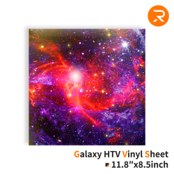Galaxy Heat Transfer Vinyl Sheet Deep Blue Red
