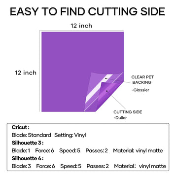 Adhesive Vinyl Bundle - 12"x12" 40 pack (29 Assorted colors)