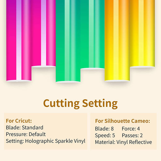 Hot Color Changing Adhesive Vinyl Bundle - 12"x10" 8 pack