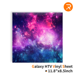 Galaxy Heat Transfer Vinyl Sheet - 11.8"x8.5" Single Packs Purple Red