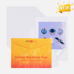 Glossy Printable Vinyl Sticker Paper 100 Sheets Waterproof  - 8.5"X 11"