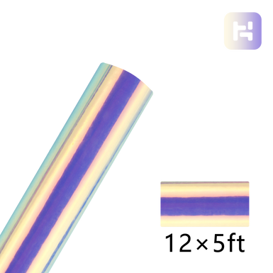 Holographic Adhesive Vinyl Roll - 12"x5 Ft