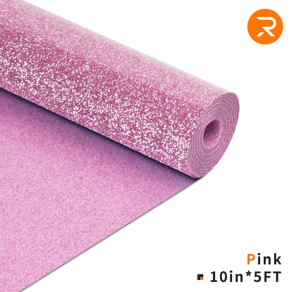 Glitter Heat Transfer Vinyl Roll 10"x5 Ft