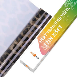 Leopard Heat Transfer Vinyl Rolls - 12" x 5ft (4 Colors)