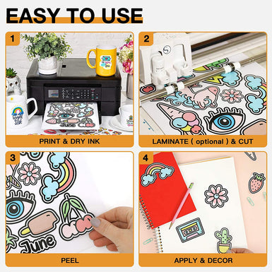 Printable Vinyl, Vinyl Sticker Paper  Inkjet Printable Vinyl UK – HTVRONT  UK Store