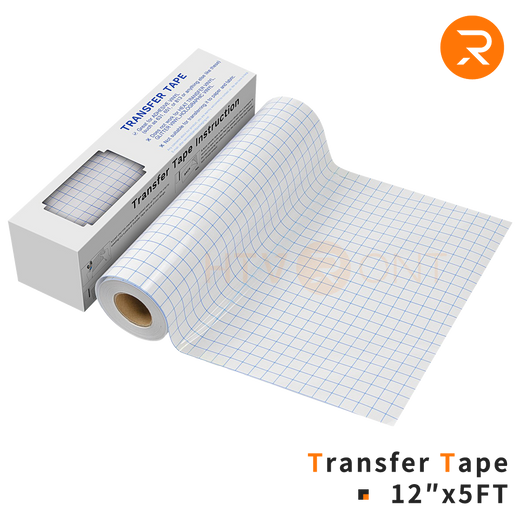 Clear Vinyl Transfer Tape Roll Blue Alignment 12" x 5 Ft HTVRONT UK Store