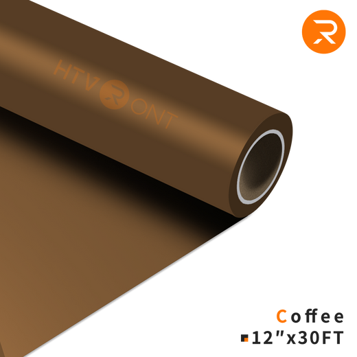 Heat Transfer Vinyl Roll - 12"x30 Ft Coffee