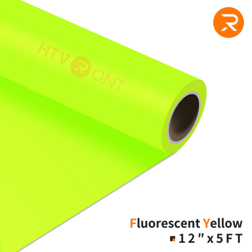 Heat Transfer Vinyl Roll - 12"x5 Ft Fluorescent Yellow