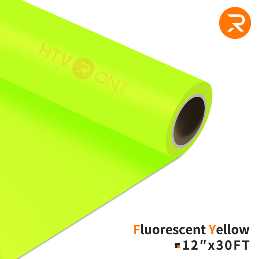 Heat Transfer Vinyl Roll - 12"x30 Ft Fluorescent Yellow