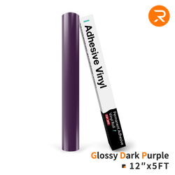 Permanent Adhesive Vinyl Roll - 12"x5 Ft Dark Purple