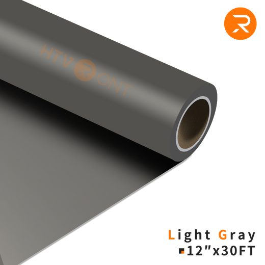 Heat Transfer Vinyl Roll - 12"x30 Ft Light Gray