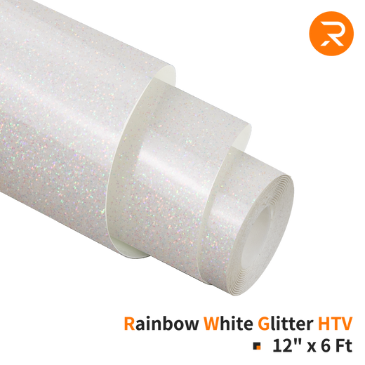 HTV Glitter Vinyl for Sublimation | Rainbow Vinyl 10 x 10 ft