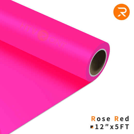 Heat Transfer Vinyl Roll - 12"x5 Ft Rose Red