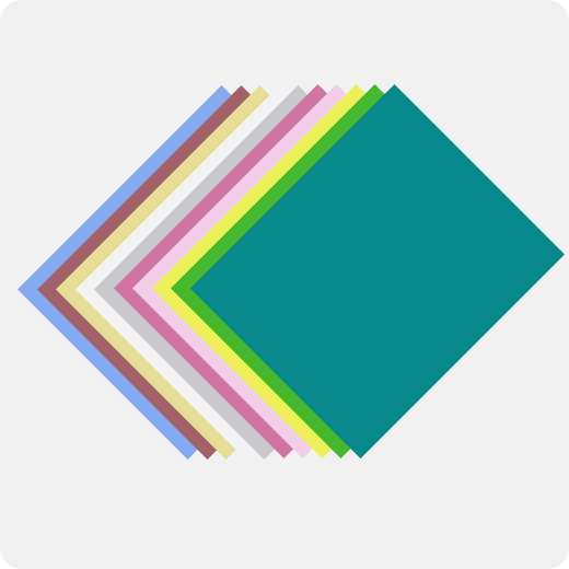 Heat Transfer Vinyl Light Colors Bundle 12"x10" 10 Pack（10 Colours）