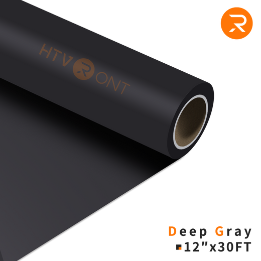 Heat Transfer Vinyl Roll - 12"x30 Ft Deep Gray