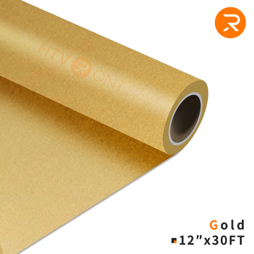 Heat Transfer Vinyl Roll - 12"x30 Ft  Gold