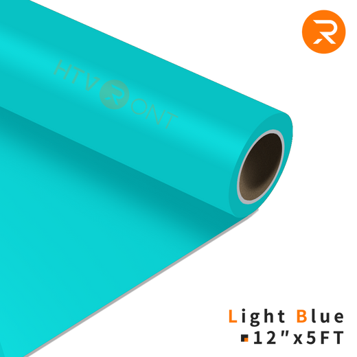 Heat Transfer Vinyl Roll - 12"x5 Ft Light Blue