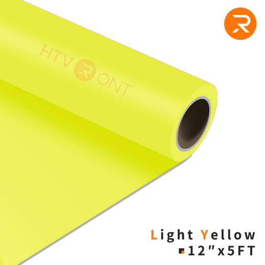 Heat Transfer Vinyl Roll - 12"x5 Ft Light Yellow